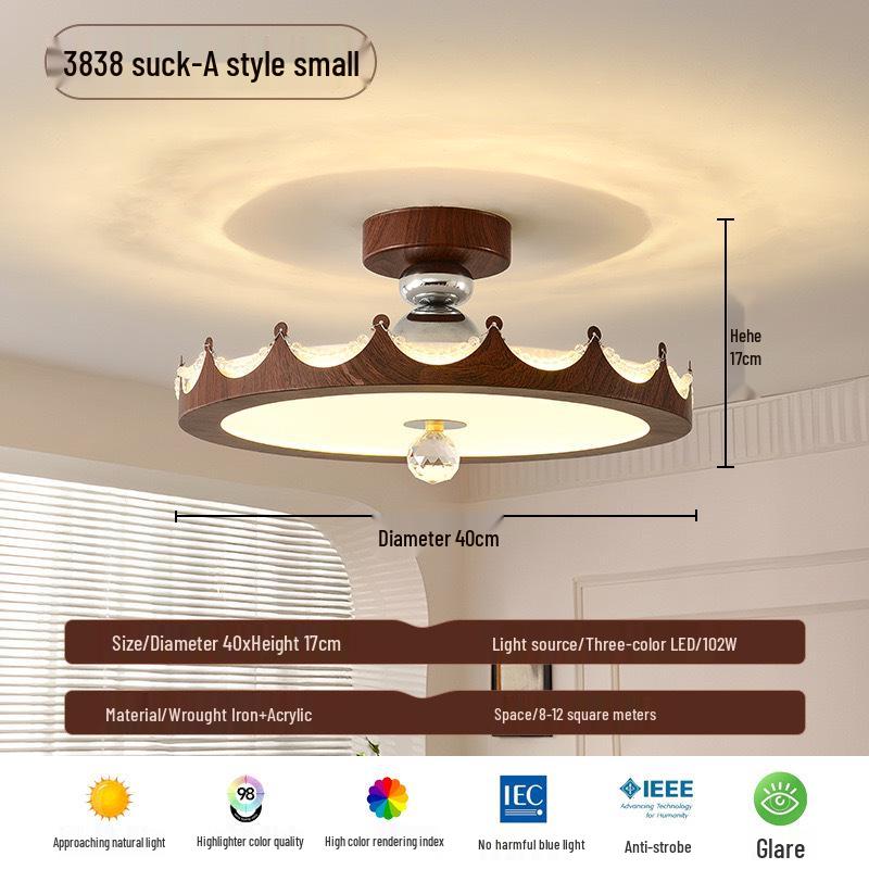 

Люстра в стиле ретро середины века, под орех, для спальни и кабинета