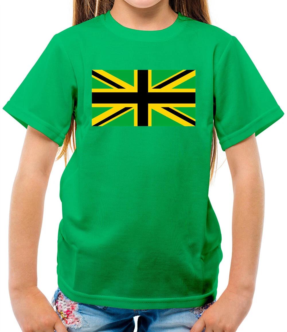 Jamaican Union Jack Kids T-Shirt - Jamaica - Flag - UK - Kingston 160