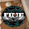 Philadelphia Eagles Night Game Round mat, Anti-slip Circle Carpet Chair rug For livingroom,Bedroom, doormat home decor Gift Christmas Gifts