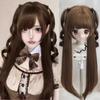 Cute Synthetic Cosplay Wig Sweet Sideburns Double Ponytail Princess Lolita Wig with Bangs  New Year