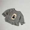 GL-kids Korean Style Autumn Cartoon T-shirt: Loose, Thickened, Easy-Match Long Sleeve for Boys and Girls