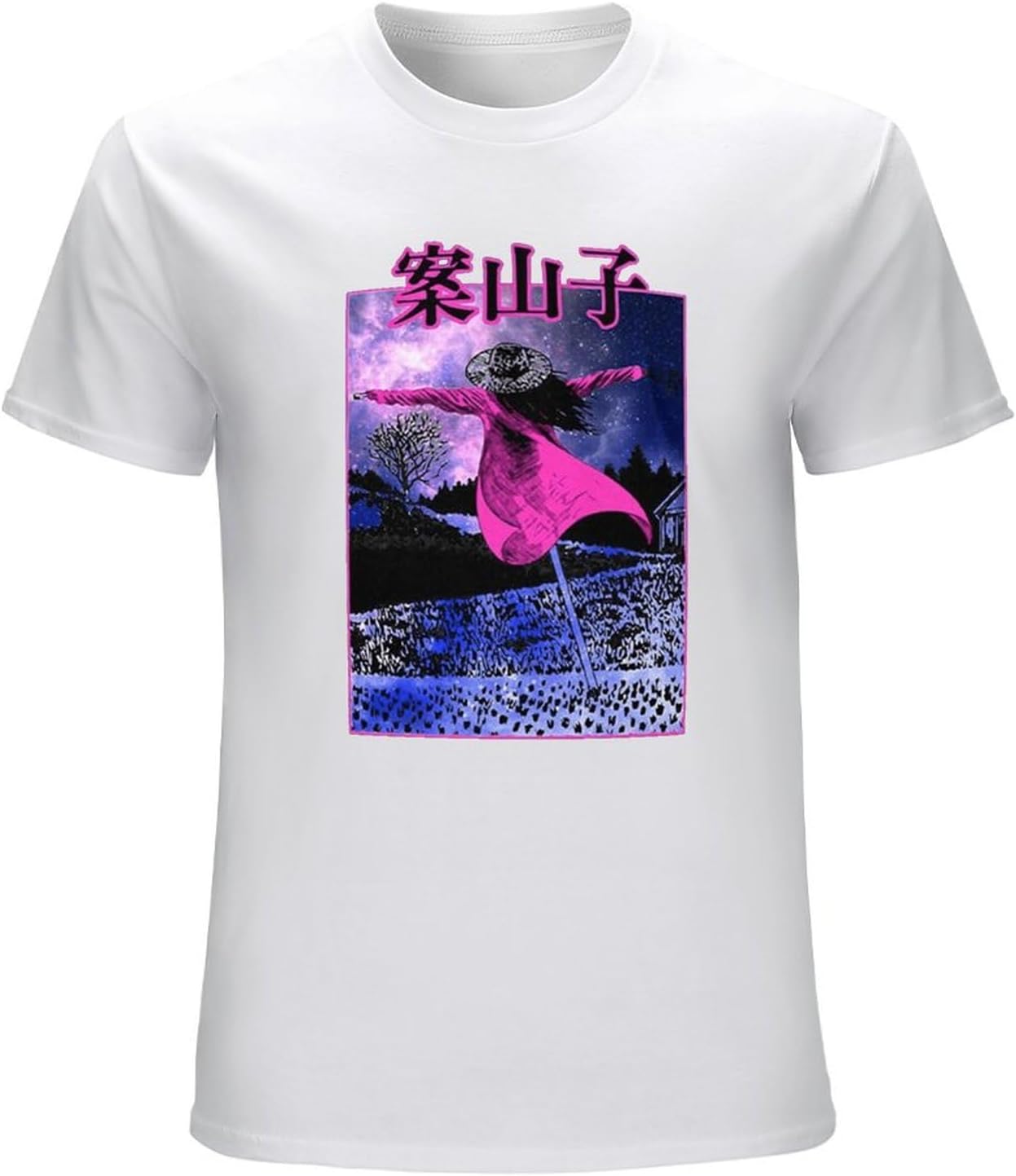 Junji Ito Scarecrow Girl Men s T-Shirt Unisex Mens Tees 3XL белый