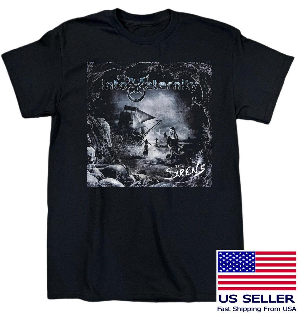 NEW Into Eternity – The Sirens Album Heavy Cotton Black S-5XL T Shirt MC657