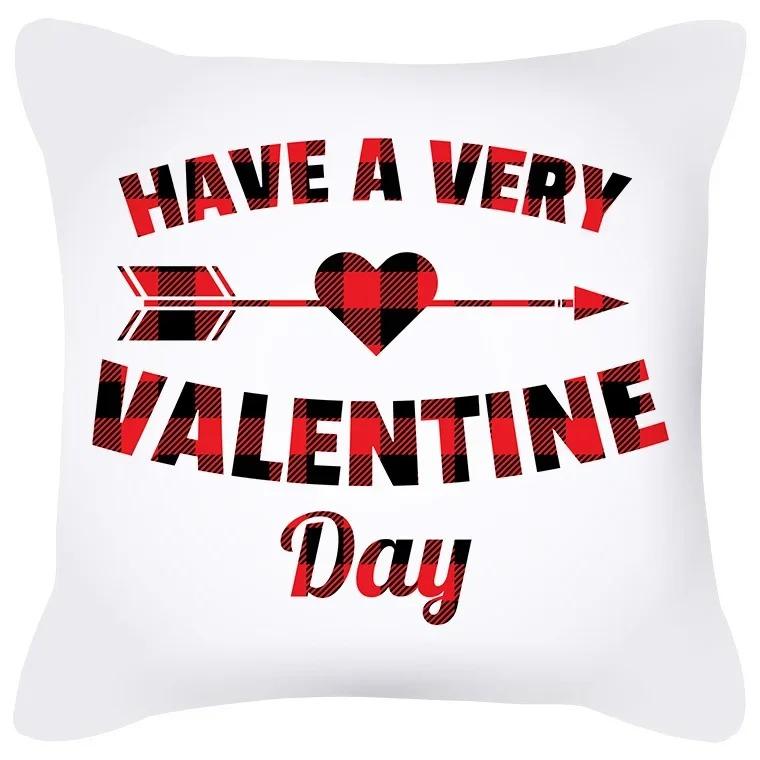 Home Decor Valentine Love Designs for Cozy Decor Pattern Cushion Cover Suitable for Sofa Bedroom Car Pillow Cover