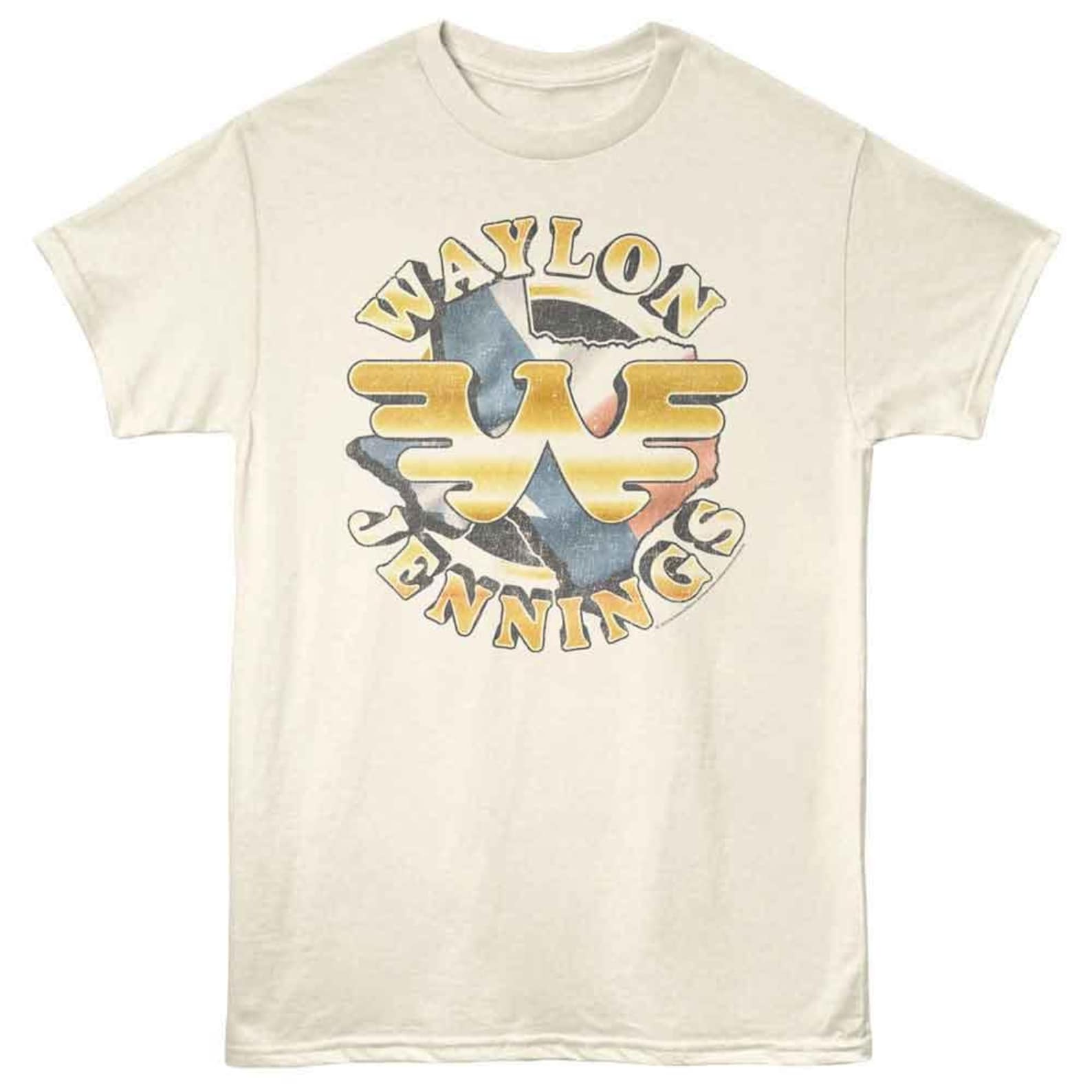 Waylon Jennings Logo and Texas Natural T-Shirt S