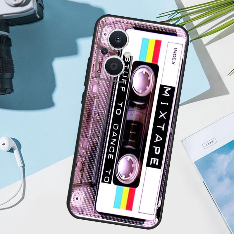 Cassette Tape Case For OPPO Reno 13 13F 12 11 F 8T 7 8 10 Pro OPPO Find X8 Pro X6 X3 X5 Lite Cover Funda