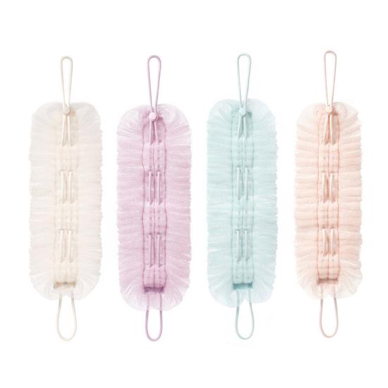 Bath Towel Nylon Back Scrubber Exfoliating Body Scrubber Men Women Shower Loofah Scrubber Quick-Drying Cleaning Towel