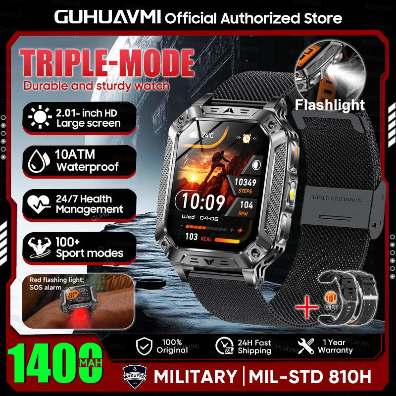 New 1400mAh Super Battery Durable Adult Smart Watch 2.01 inch GPS Trajectory 10ATM Waterproof BT Call Sports Smartwatch Men