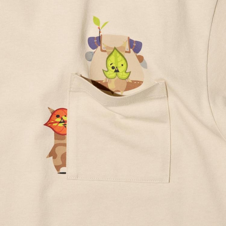 Uniqlo X Legend Of Zelda Collaboration Anime Print Crew Neck Short Sleeve T-Shirt Unisex T-Shirt Beige 472680-31