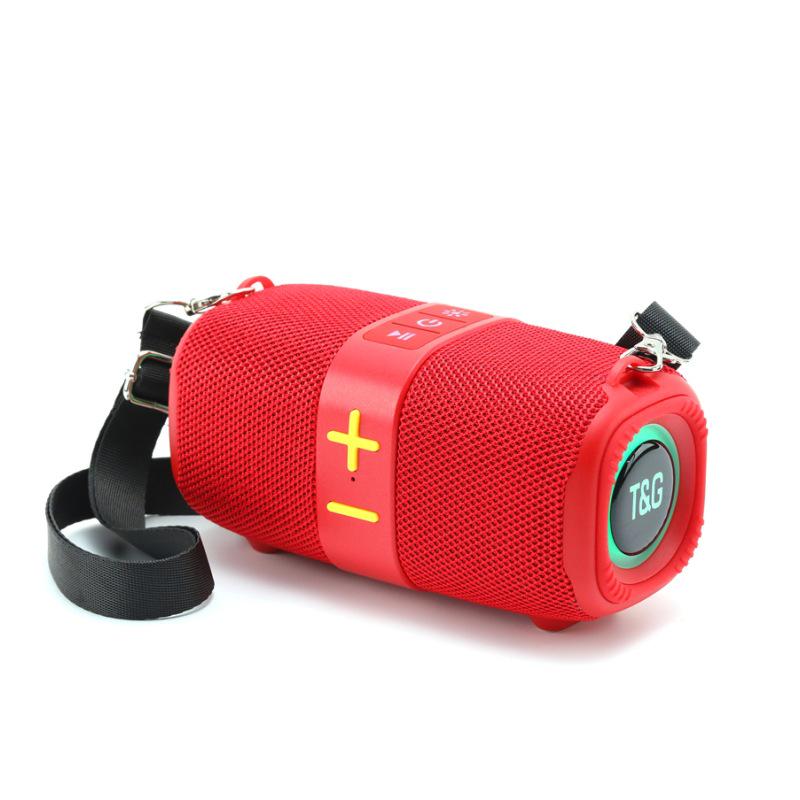 

TG667 Outdoor Bluetooth Speaker: Portable, Card Slot, Large Buttons, Subwoofer, LED Lights, TWS. червоний