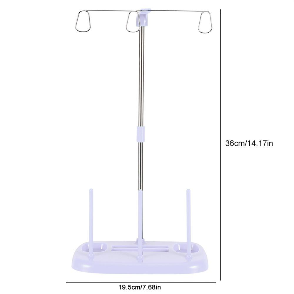 Convenient Purple Thread Stand 3-spool Stable Sewing Machine Accessory Practical Household Spool Holder Sewing Storage