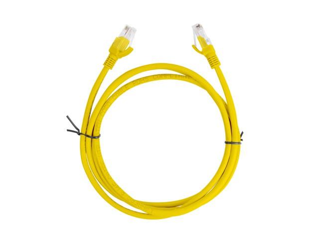 Patchcord Lanberg UTP kat.5e 1,5m żółty