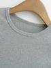 American Street Style Retro Shoulder Short Sleeve Slim T-shirt - Spring/Summer 2025