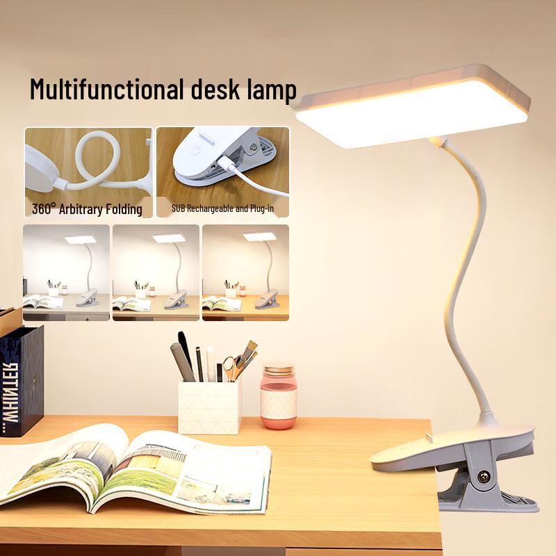 Rechargeable LED Eye-Care Clamp Lamp