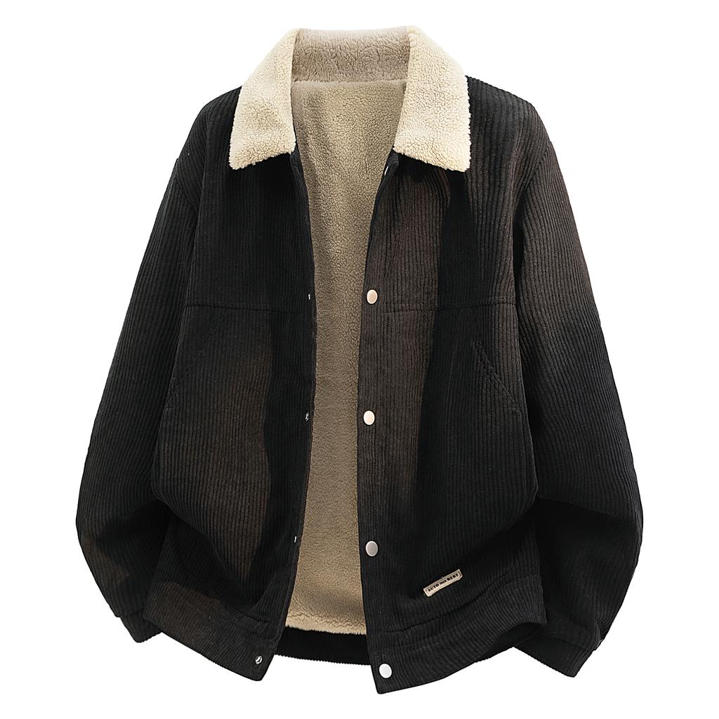 Casual Jackets, Outdoor Workwear, Lapel Jackets, Men's Lapel Corduroy Jackets, Cotton Coats