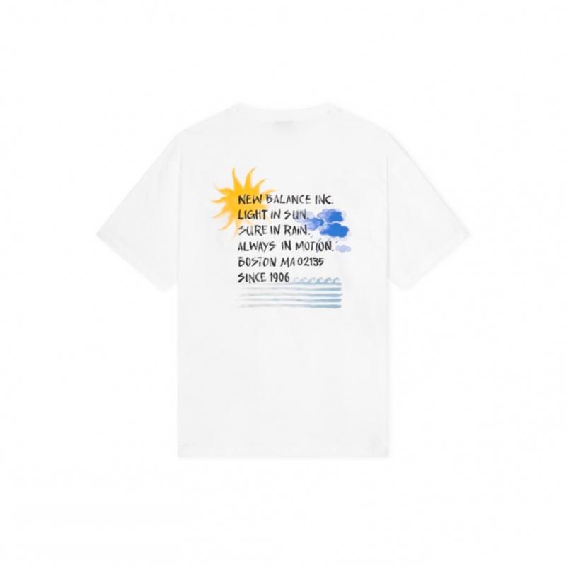 New Balance Men Sunny Rainy WaTer LeTTering T shirT Nbneg31653