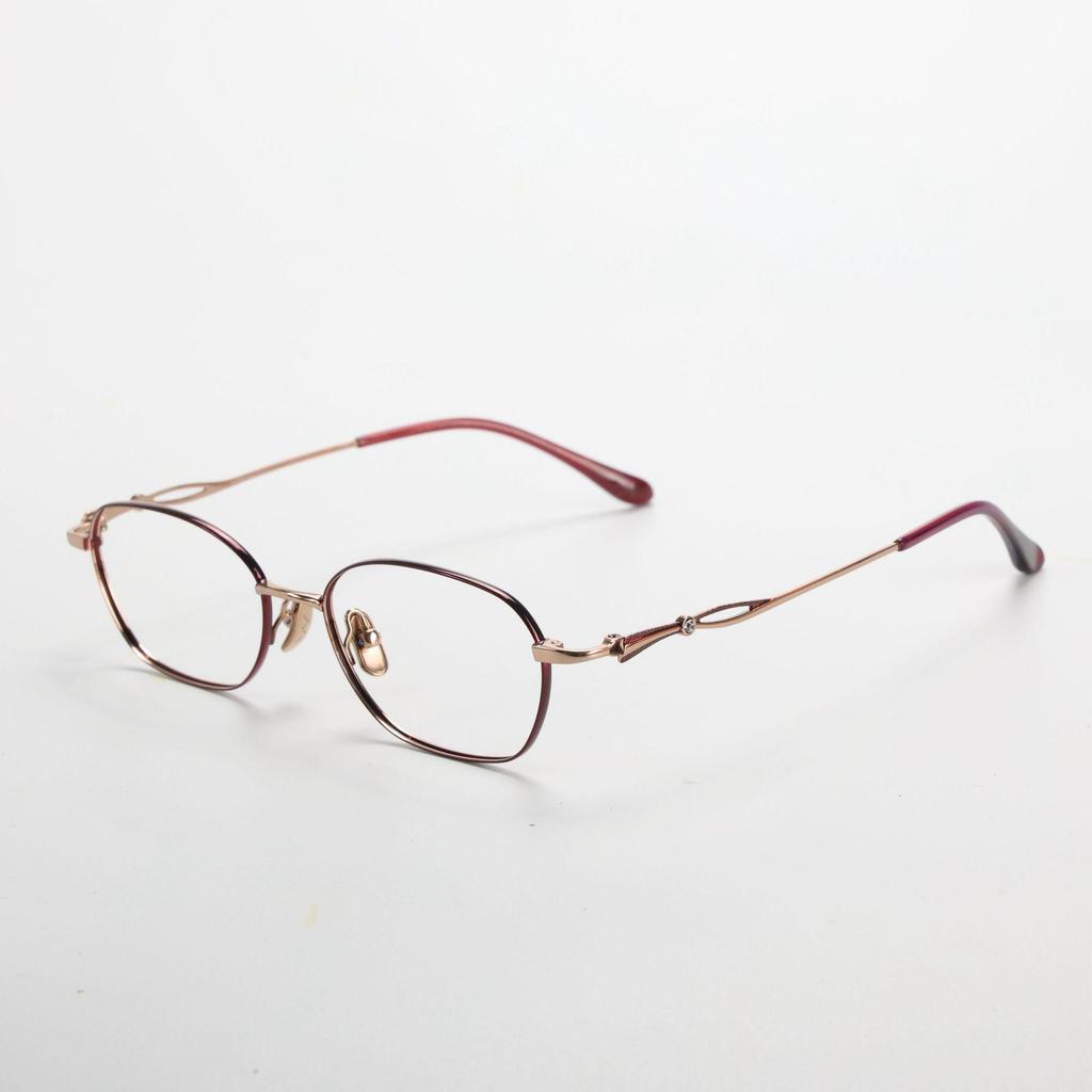 Unisex M6717S Titanium & Acetate Retro Eyeglass Frame – Prescription-friendly for Nearsightedness