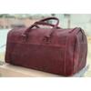 Reisetasche aus echtem Leder, Wochenendgepäck, Reisetasche aus Büffelleder