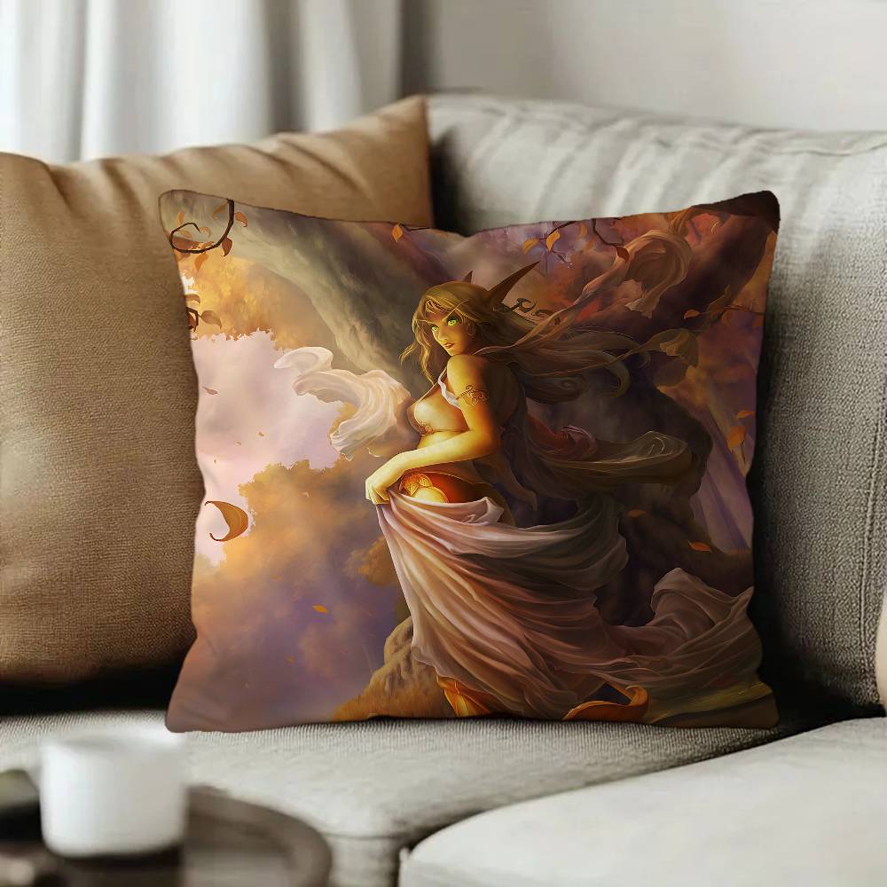 Explore the unknown W-World Of W-Warcraft Cushion Cover Pillowcase Upholstery Sofa Throw Pillow Home Decor Pillowcas