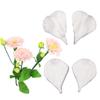 Set mit 4 Fondantformen, Kuchendekorationswerkzeug, Schokoladenformen, Süßigkeitenform, Ballonblumen-Blütenblatt-förmiges Silikonmaterial