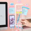Monitor Memo Board Acrylic Message Panel Transparent Side Mount for Computer Monitor Multi-Functional Clip Phone Stand