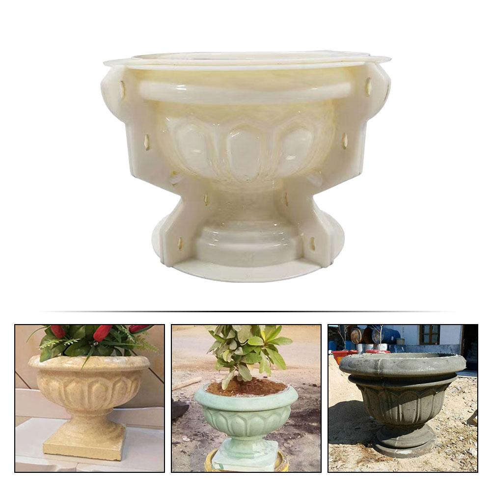 Plastic Flowerpot Mold Planter Making Mold Diy Handcraft Mold European Style Pot Mould Concrete Casting Mold Garden Nament