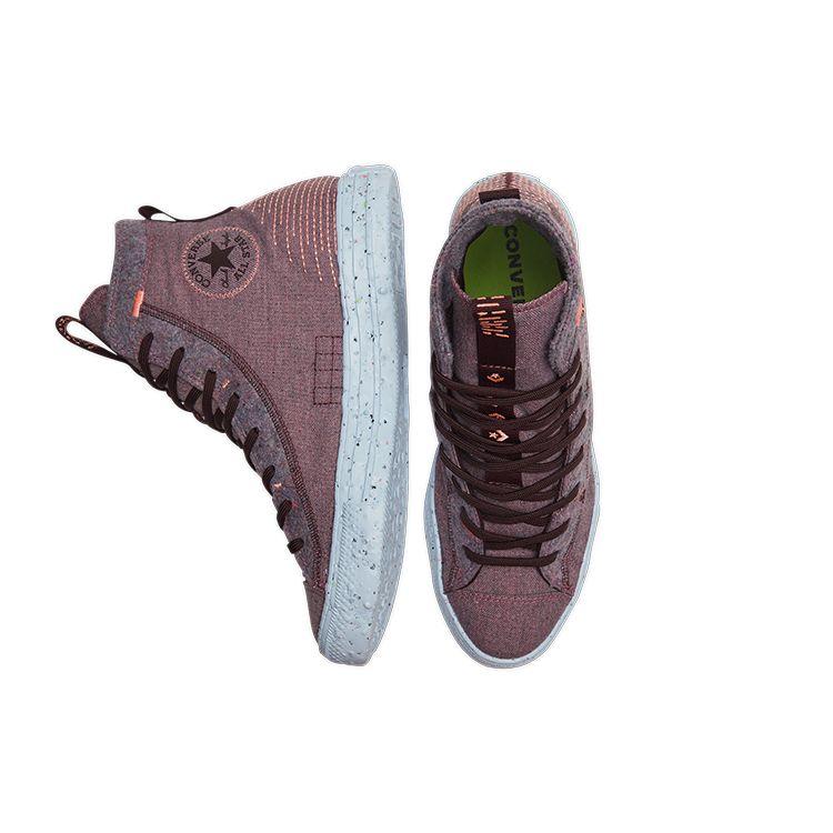 Converse Chuck Taylor All Star Crater Pohodlné ležérní plátěné boty s vysokým svrškem Unisex tenisky Sytě červené 169416C