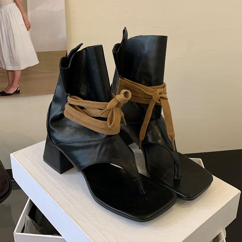 

Мода Мода На шнуровке Женские ботильоны до щиколотки на каблуках Обувь С открытым носком Женские гладиаторские сандалии Ботильоны Женские шлепанцы Туфли 35 чёрный