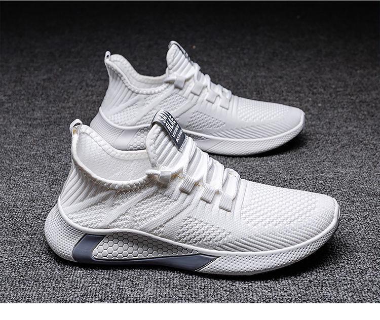 Lightweight Korean Style Knit Running Shoes - Fashionable, Versatile, and Comfortable for Students and Men