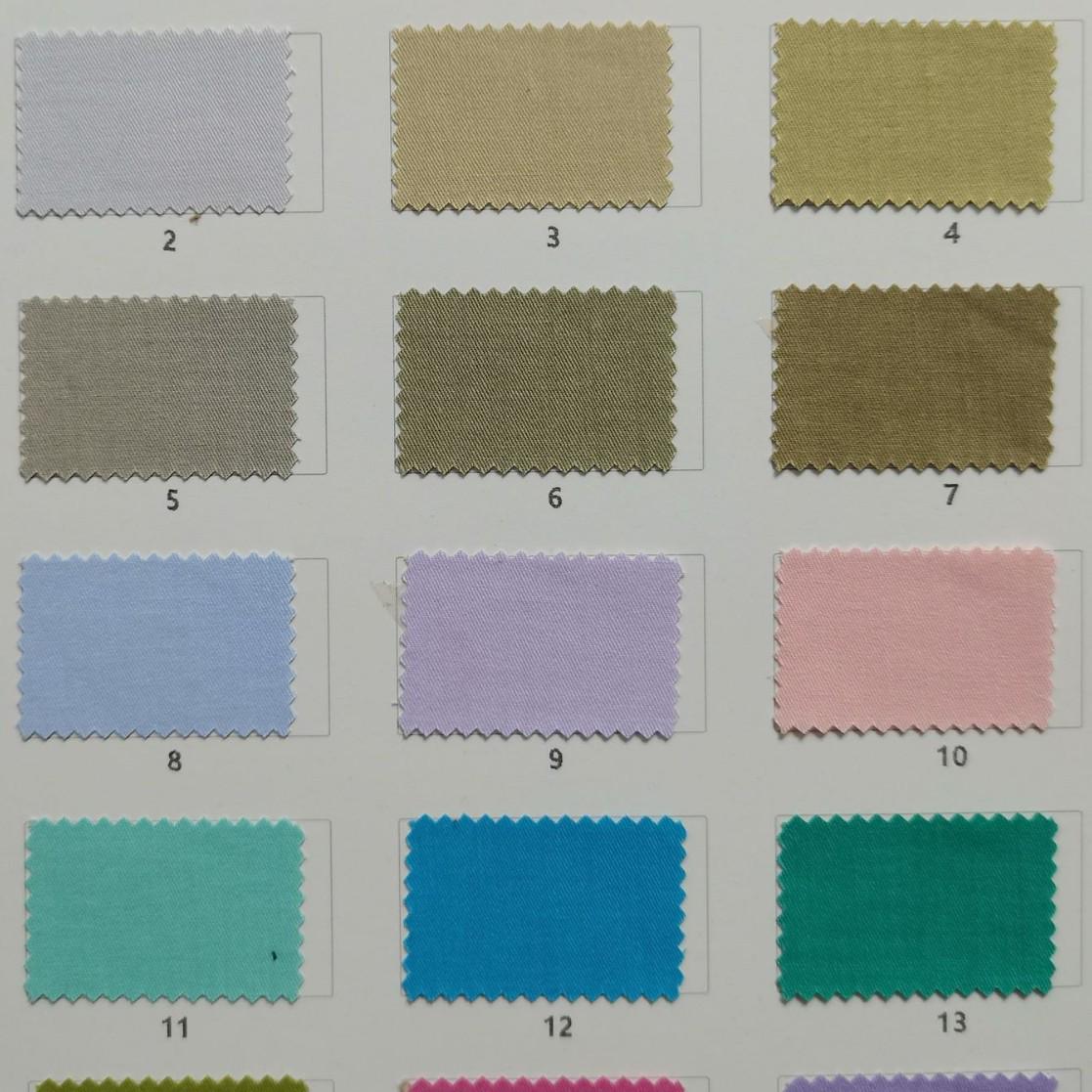 

100% Cotton Stretch High-Density Twill Fabric: Lightweight, Slightly Elastic, Washable for Summer Shirts and Pants