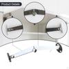 Folding Lid Support Hinges Cabinet Hinge Easy To Install Parts with Mounting Screws