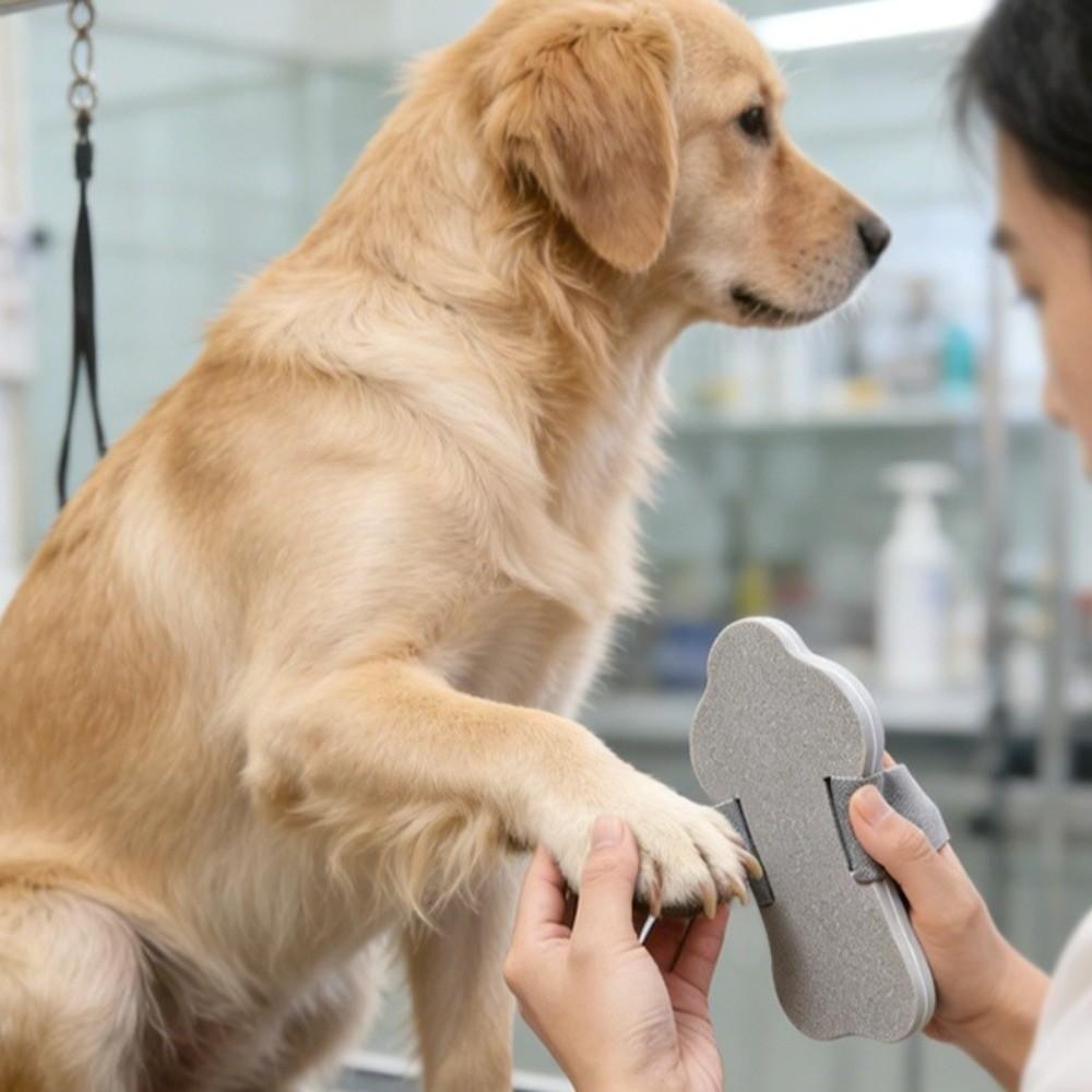 Manual Dog Nail File Board Adjustable Strap Cat Nail Scraper Pet Claw Grinder  Paw Care