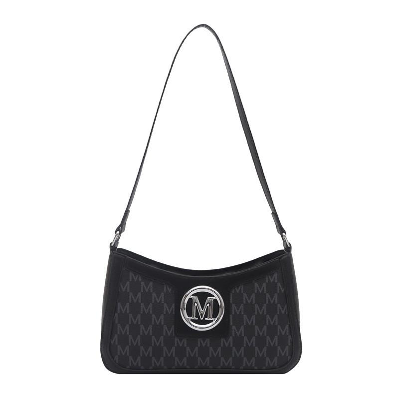 Street Style Pu Small Shoulder Bag With Letter Print For Daily Use