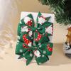 Christmas Snowflake Elk Red And Green Children'S Hair Accessories Set Holiday Headgear Vintage Dovetail Hairpin 4790