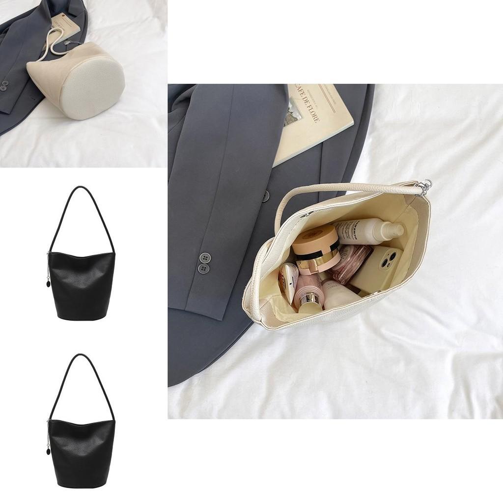 Pu Water Bucket Bag With Large Capacity For Daily Use And Street Style Fashion