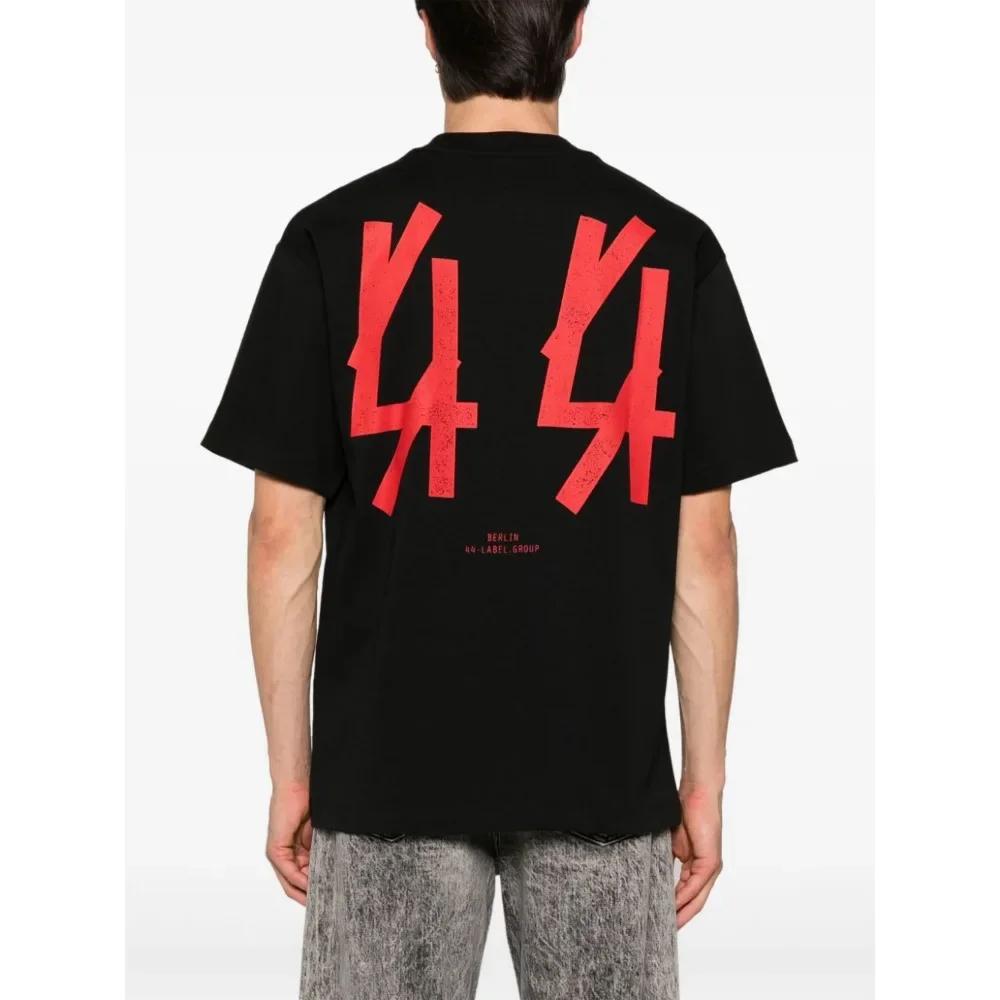 44 GRUPPO ETICHETTE T-shirt in Cotone Uomo Donna Hip Hop Stampa Lettere Oversize Y2k T-shirt di Qualità Marca Designer Magliette Streetwear