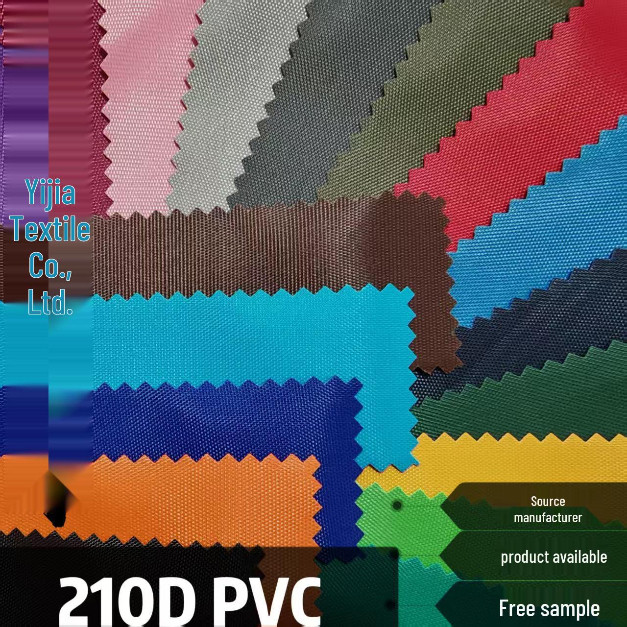210D PVC-Coated Oxford Polyester Fabric for Outdoor Bag Lining