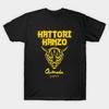 T-shirt da uomo nera stampata Hattori Hanzo Stampa su carta transfer no-cut T-shirt in cotone