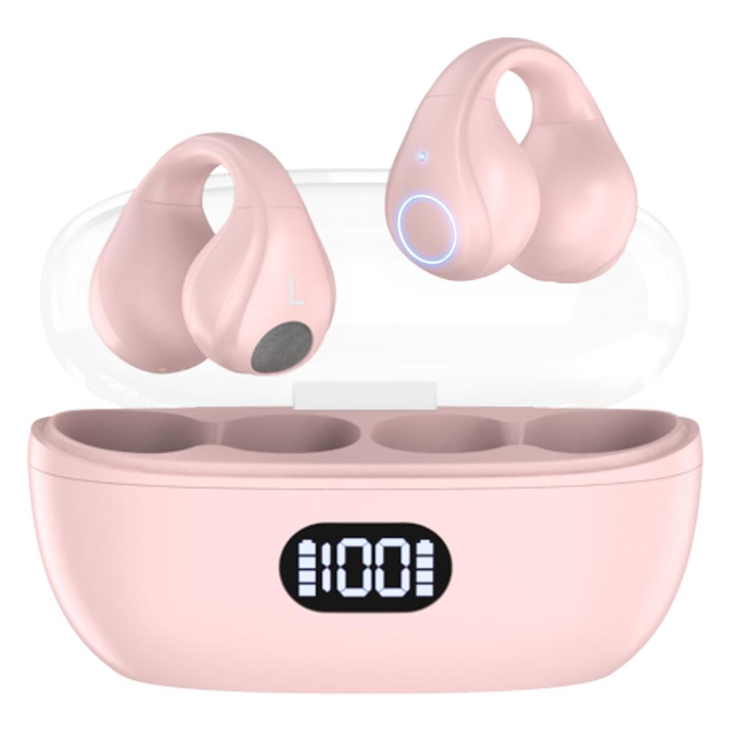 Wireless Earbuds with Bluetooth 15mm Independent Left and Right ENC Noise Siri and Automatic Wide Compatibility Open-Ear 5.3, Drivers, Control,