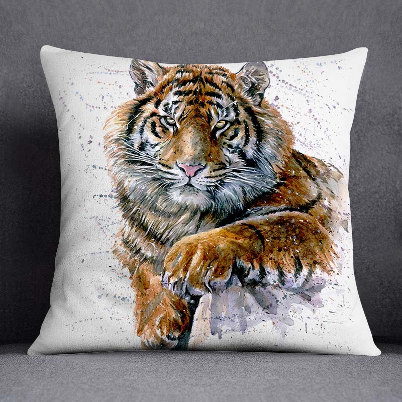 African Animal Beasts Home Decoration Pillowcase Square Pillowcase Home Office Decoration Cus On Cover