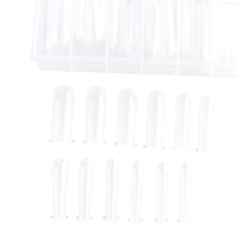 Poly-Extension Gel Dual Nail Form Builder Nail Gel Nail Molds Oval False Nail Tips for Gel Manicure Nail Art Designs