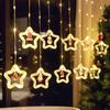 Christmas Led Decorative Lights Strip Star Curtain Lights Christmas Tree Lights String Festival Atmosphere Lights For Room Garde