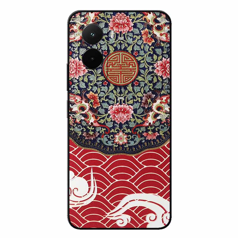3D Relief Embossed Retro For Poco M7 4G Case Soft Silicone Back Cover For Xiaomi PocoM7 4G 3D TPU Relief Funda Poco M7  M7 4G 3D