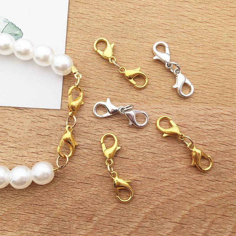 120Pcs/Set Lobster Clasp Jump Rings For Bracelet Necklace Chains DIY Jewelry Making Findings Supplies