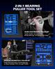 30 Pc 2-in-1 Bearing Puller Set with Slide Hammer Collets for Wheel, Axle, Bushing