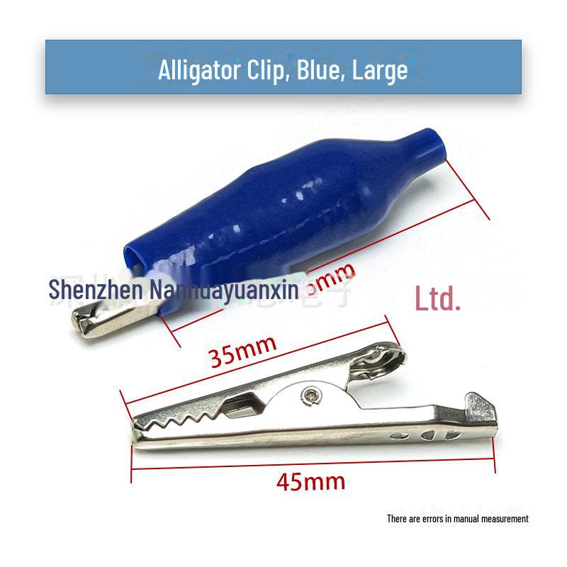 Cleme electrice tip crocodil: Cleme de testare cu teacă pentru baterii, cabluri și alimentare - mici, medii, mari