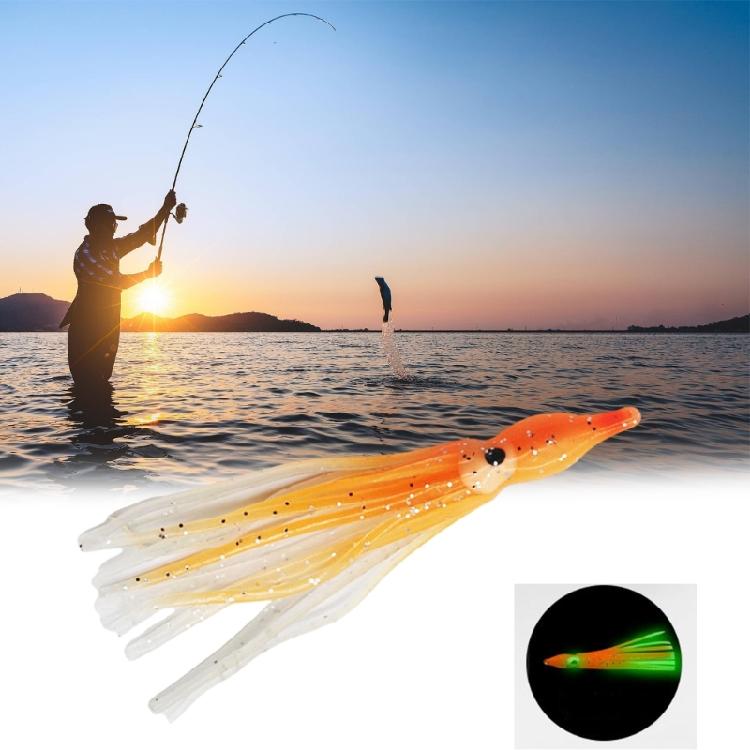 50Pcs Fishing Tackle Glow Baits Trolling Skirt Lures Fish Lures Fishing Lures Squid Skirts Artificial Baits