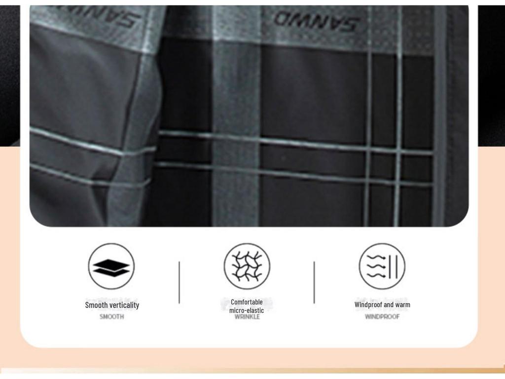 2024 Herren Dicke Baumwolljacke mit Stehkragen - Langarm Wintermantel für Mittelalte und Ältere