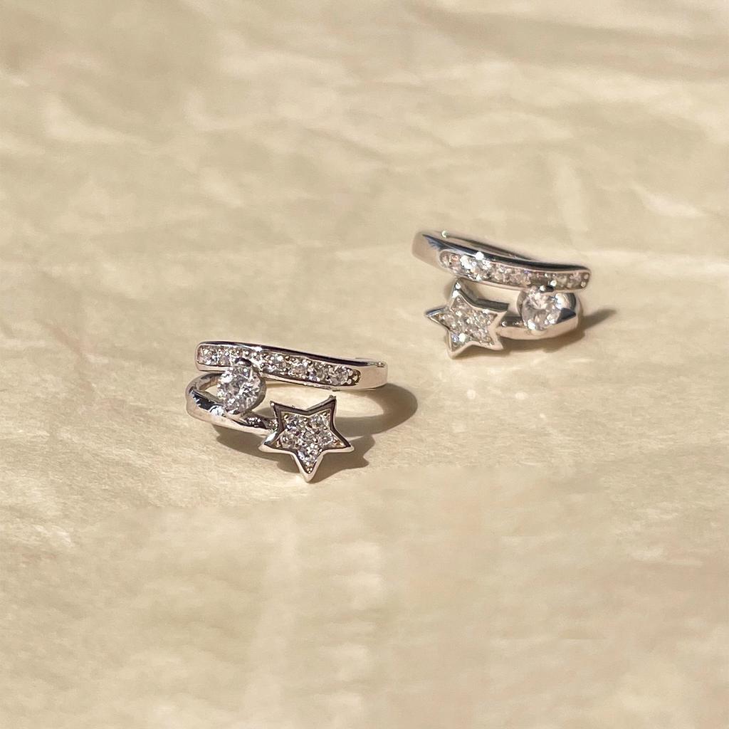 Small Star Earrings Women's Niche Design High-end Stud Earrings Korean Temperament Versatile Earrings