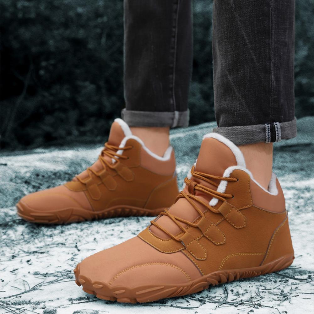 Outdoor Snow Boots Men's Waterproof Cotton Shoes Women's Piled Thickened Warm Non-slip Cotton Boots